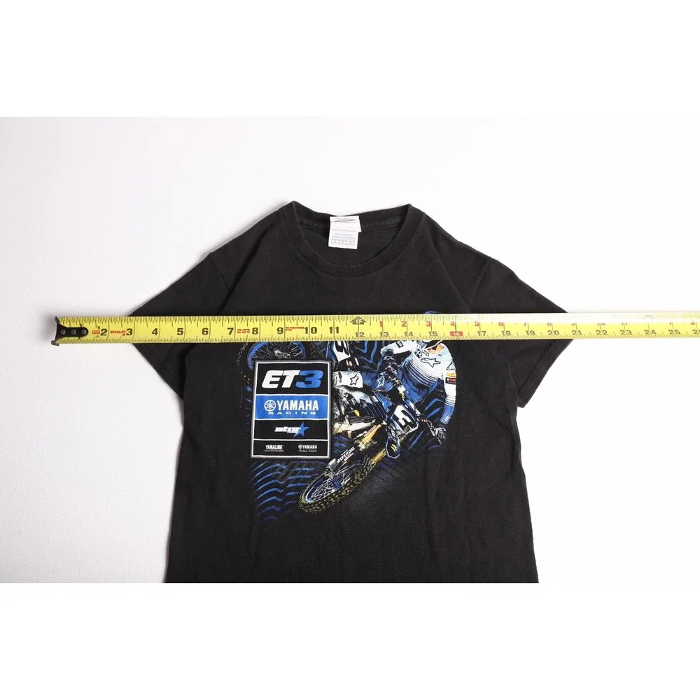 Yamaha Racing Eli Tomac ET3 Supercross Kids T-Shirt Black Youth Small Delta S